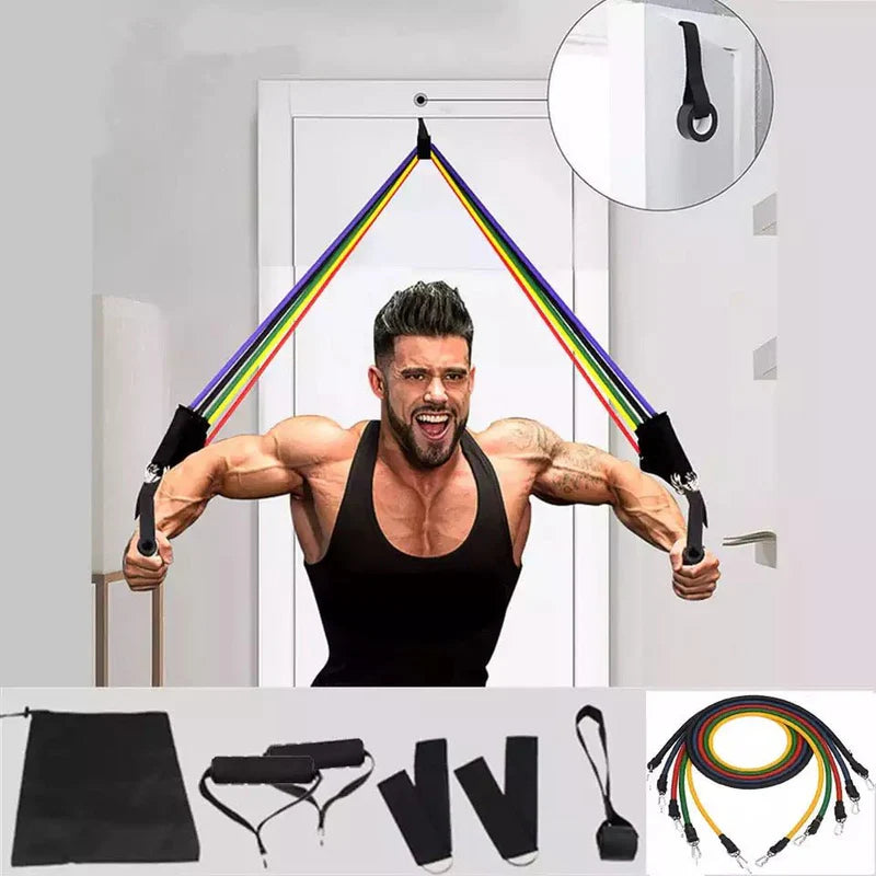 The Ultimate Resistance Bands Set Unisex |  مجموعة أحزمة المقاومة الشاملة للجنسين 💪🔥
