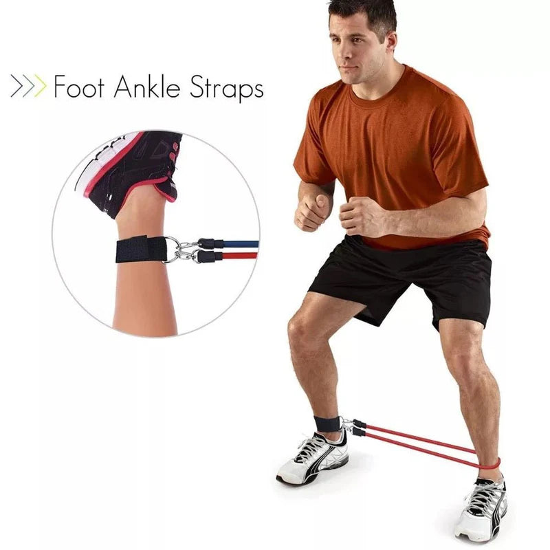 The Ultimate Resistance Bands Set Unisex |  مجموعة أحزمة المقاومة الشاملة للجنسين 💪🔥