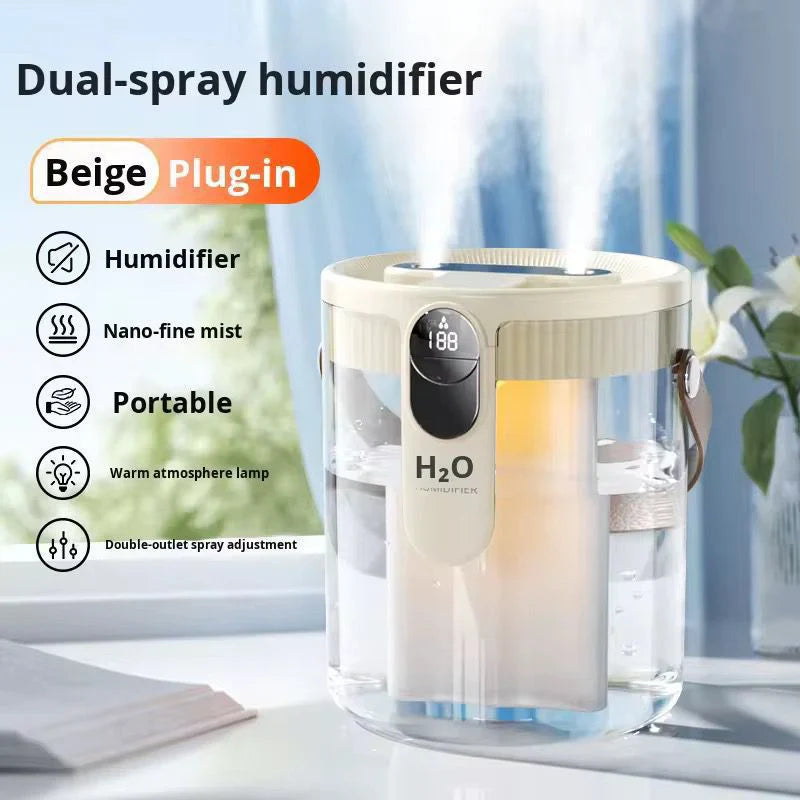 Dual-Spray Portable Humidifier  مرطب هواء محمول ثنائي الرذاذ