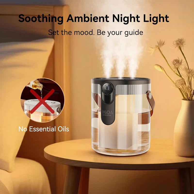 Dual-Spray Portable Humidifier  مرطب هواء محمول ثنائي الرذاذ