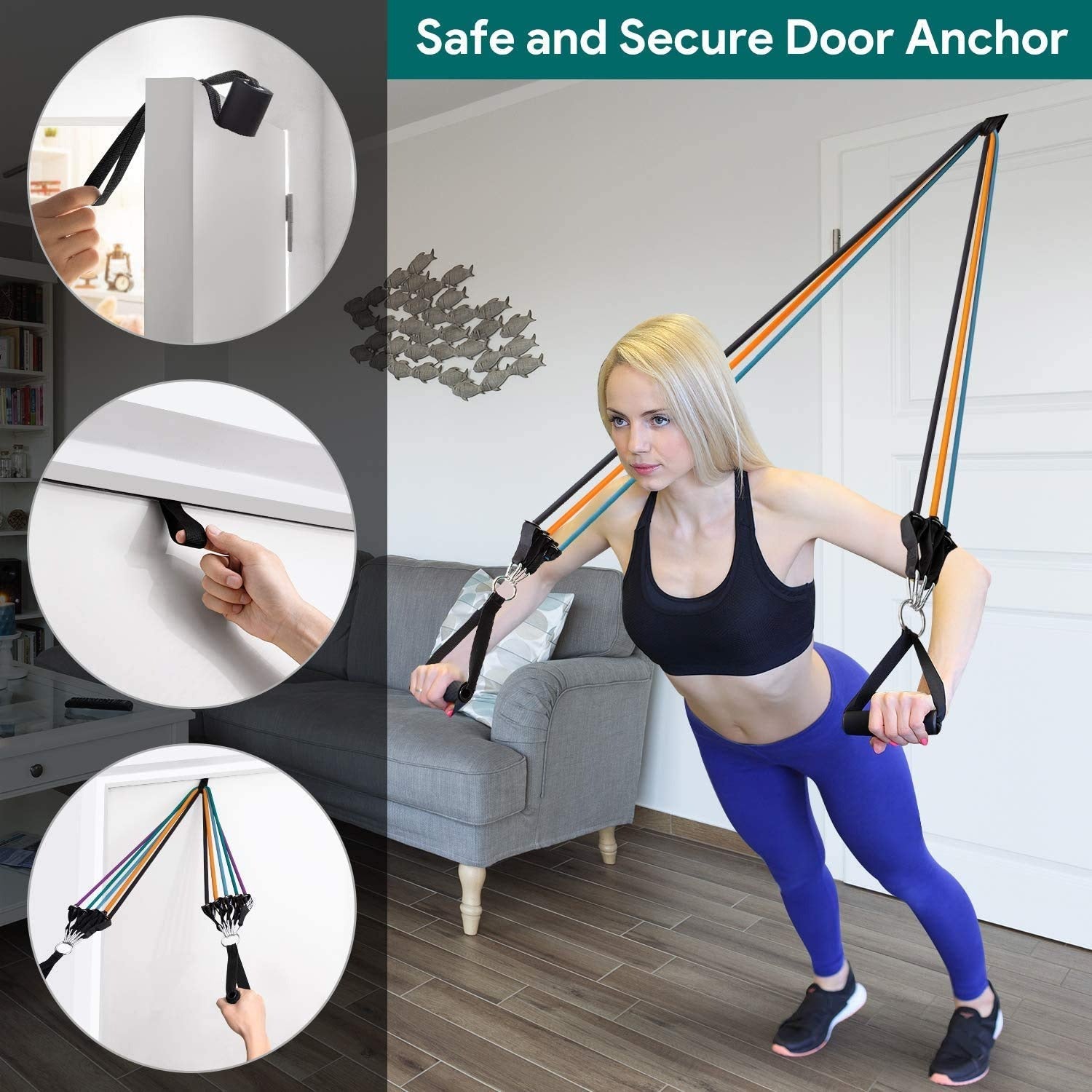 The Ultimate Resistance Bands Set Unisex |  مجموعة أحزمة المقاومة الشاملة للجنسين 💪🔥
