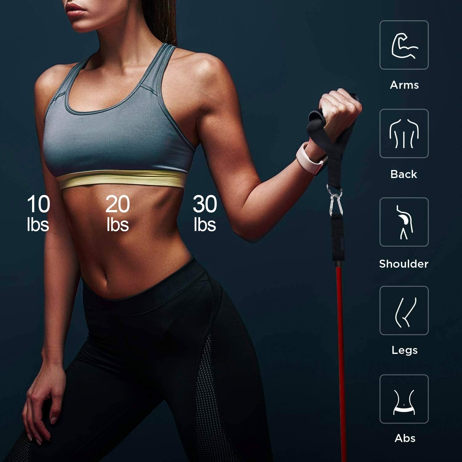 The Ultimate Resistance Bands Set Unisex |  مجموعة أحزمة المقاومة الشاملة للجنسين 💪🔥